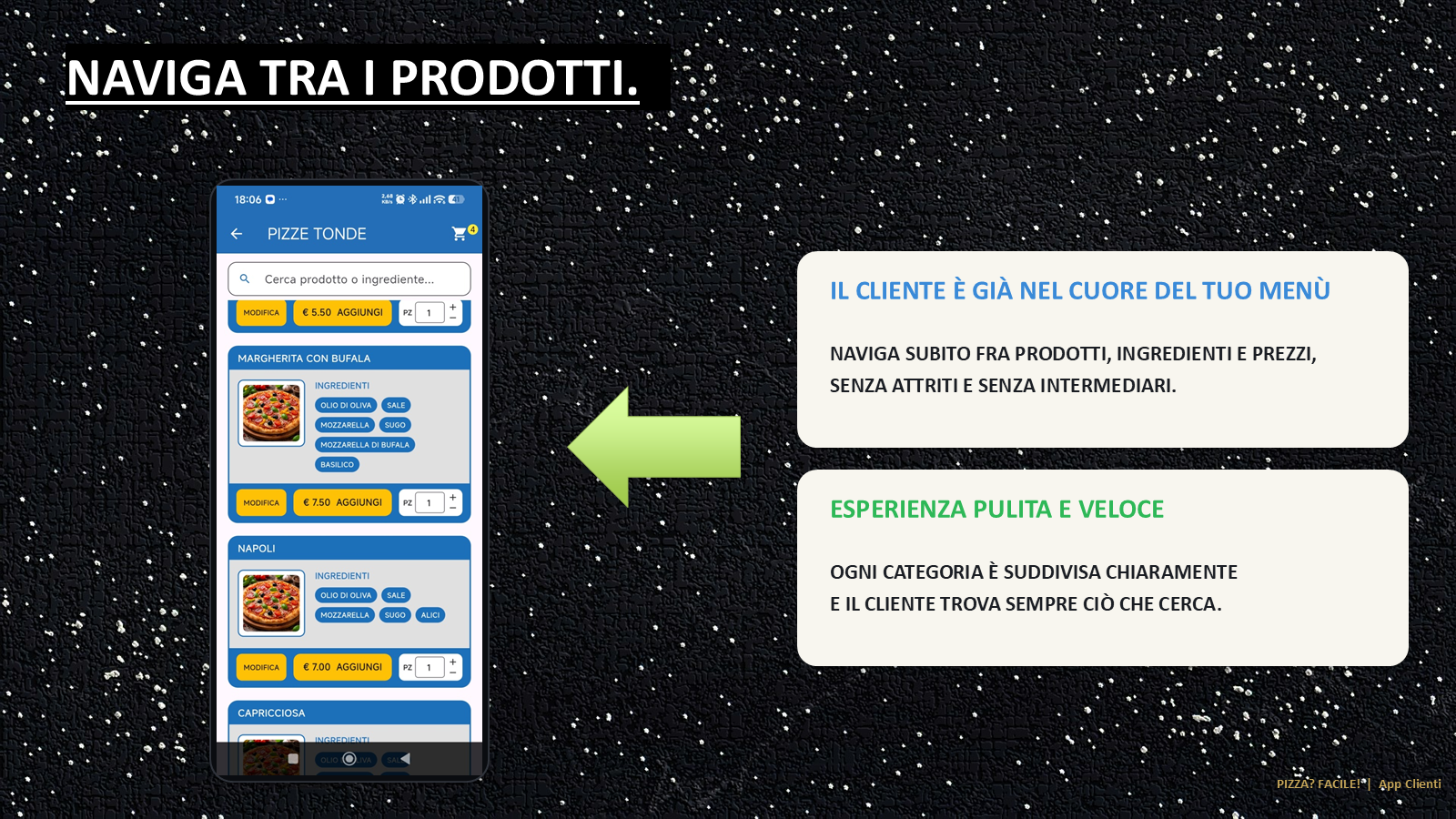 Slide 8 della presentazione App Clienti migliorata